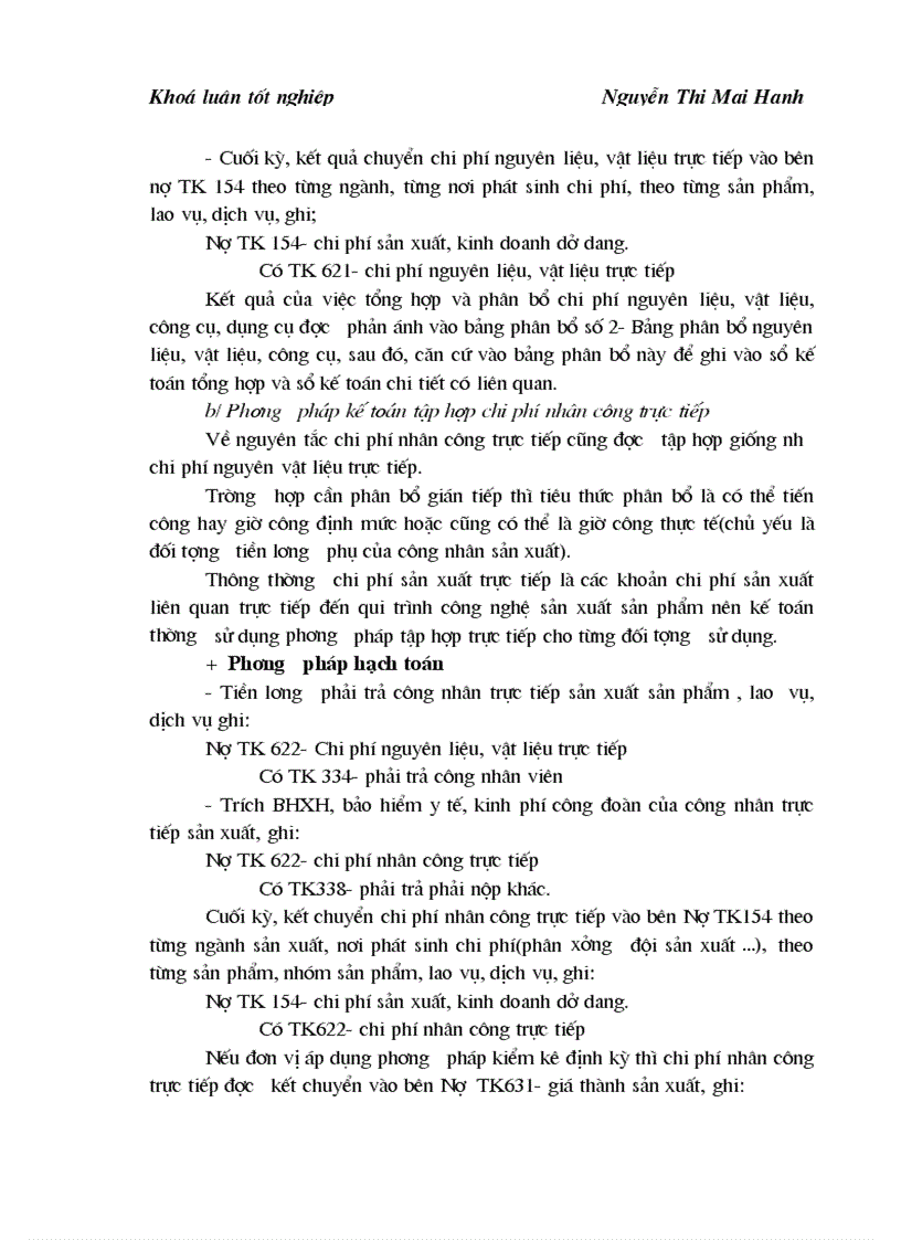 image for page Hạch toán chi phí sản xuất và tính giá thành sản phẩm tại Công ty TNHH Tài Triệu