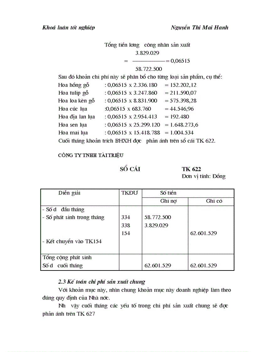 image for page Hạch toán chi phí sản xuất và tính giá thành sản phẩm tại Công ty TNHH Tài Triệu