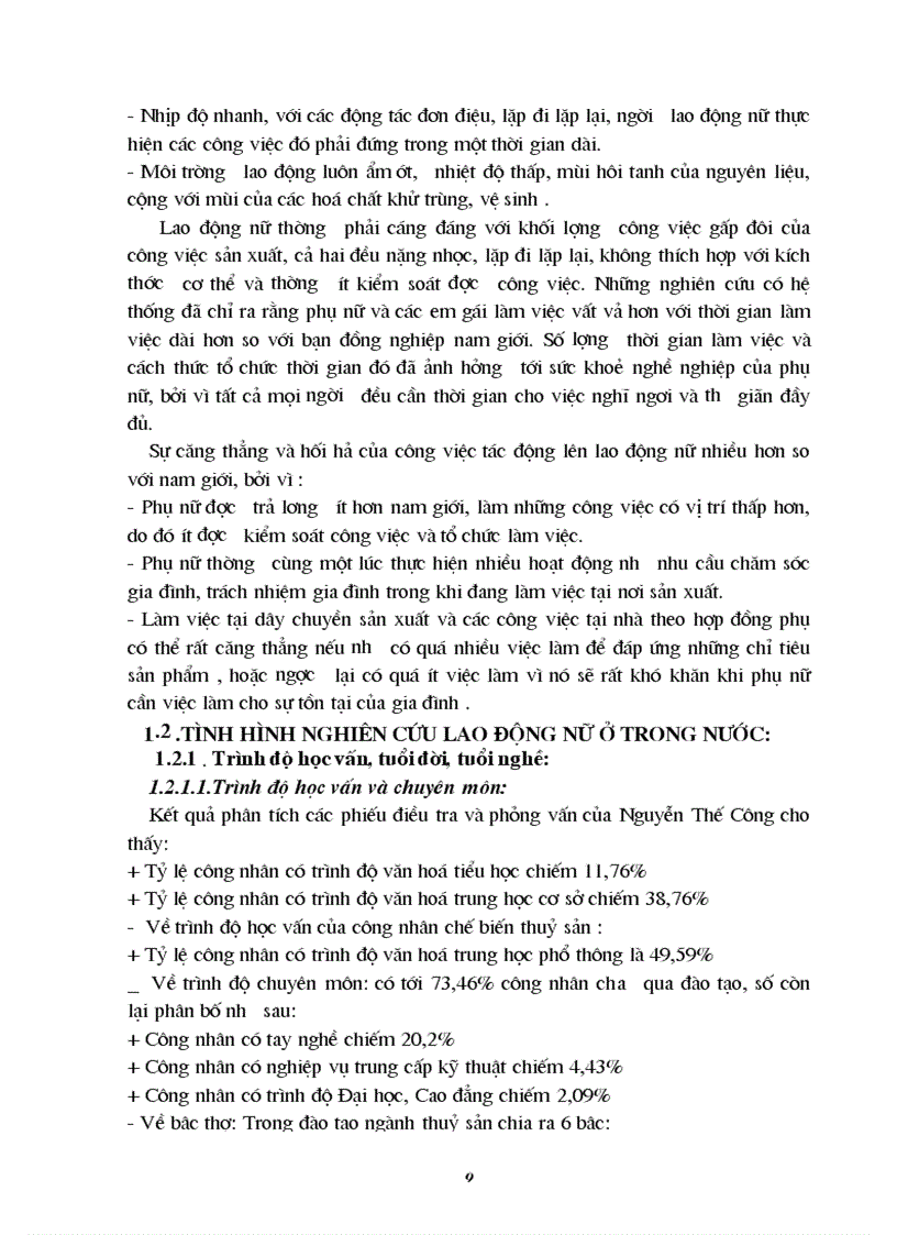 image for page Nghiên cứu đặc điểm môi trường lao động và tình hình sức khoẻ của nữ công nhân chế biến thuỷ sản đông lạnh tại Công ty cổ phần XNK thuỷ sản Quảng Bình