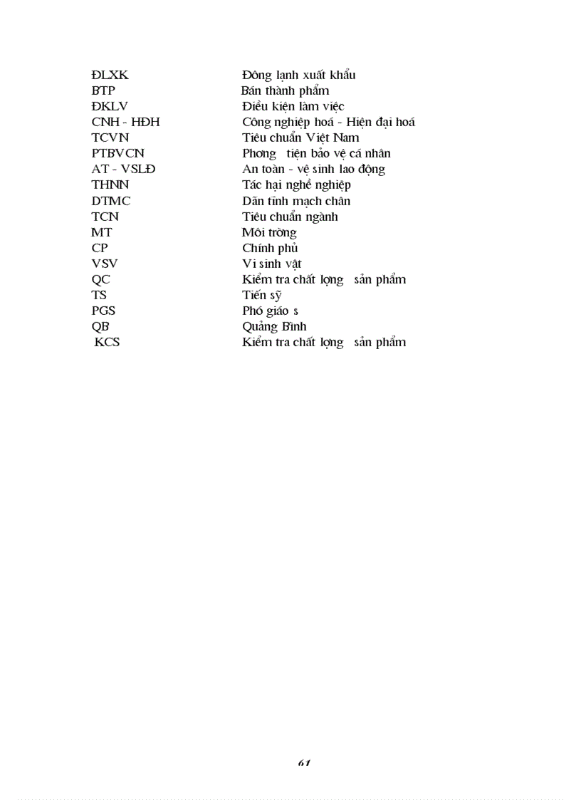image for page Nghiên cứu đặc điểm môi trường lao động và tình hình sức khoẻ của nữ công nhân chế biến thuỷ sản đông lạnh tại Công ty cổ phần XNK thuỷ sản Quảng Bình