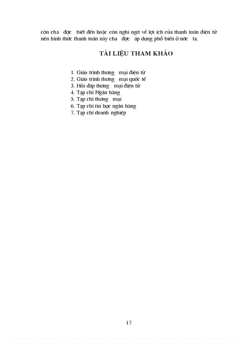 image for page Lí luận chung về thanh toán điện tử trong thương mại điện tử