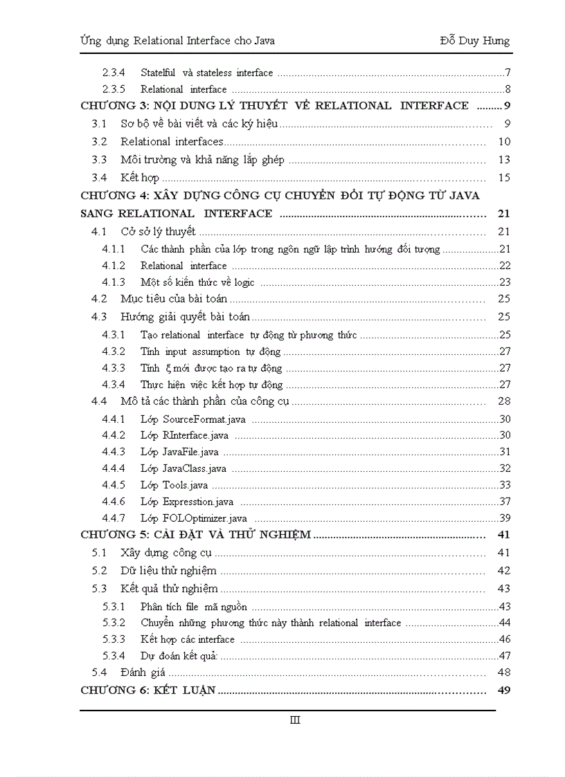 image for page Ứng dụng relational interface cho java