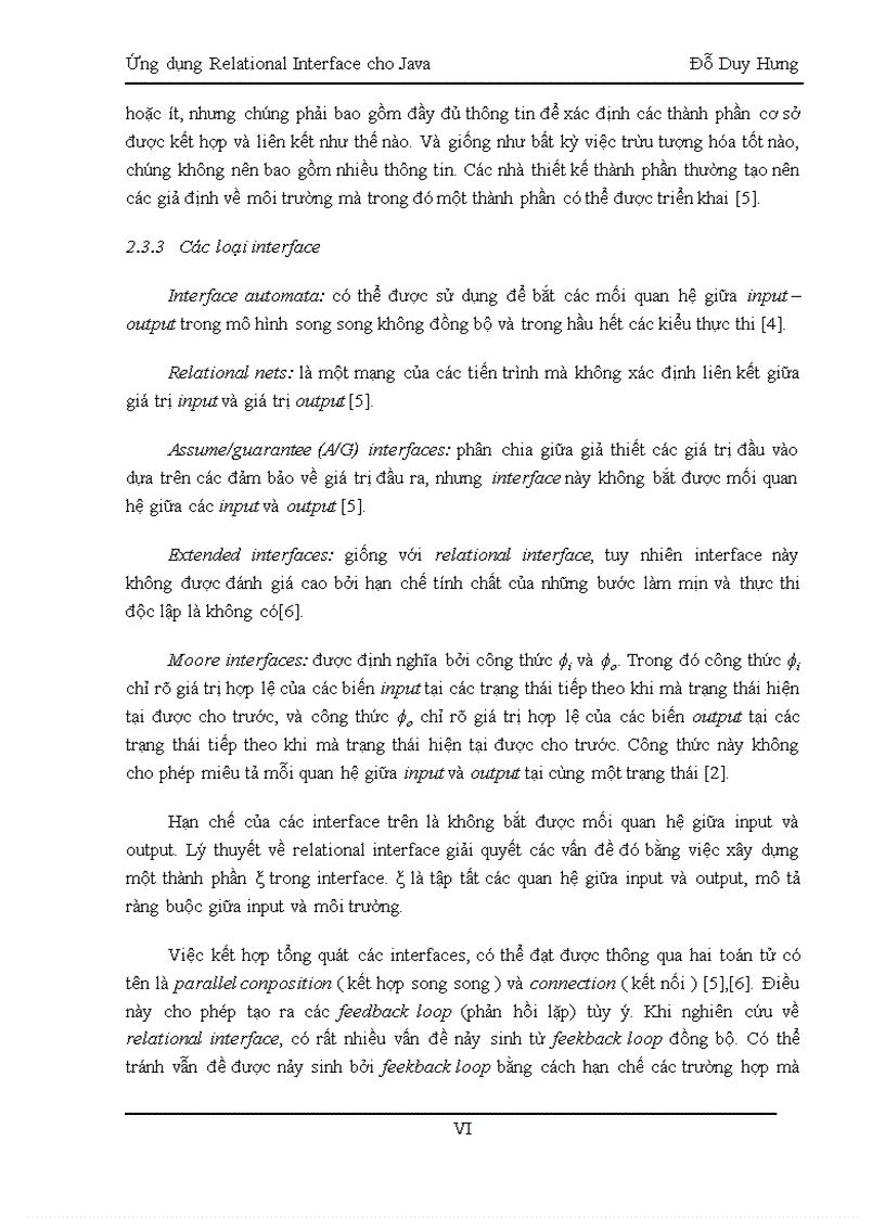 image for page Ứng dụng relational interface cho java