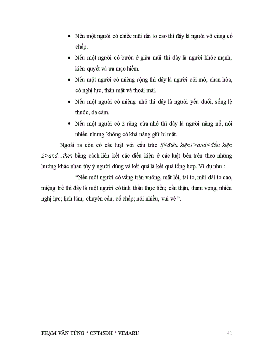 image for page Áp dụng mô hình hệ chuyên gia xây dựng chương trình đoán nhận tính cách người qua đặc tả khuôn mặt