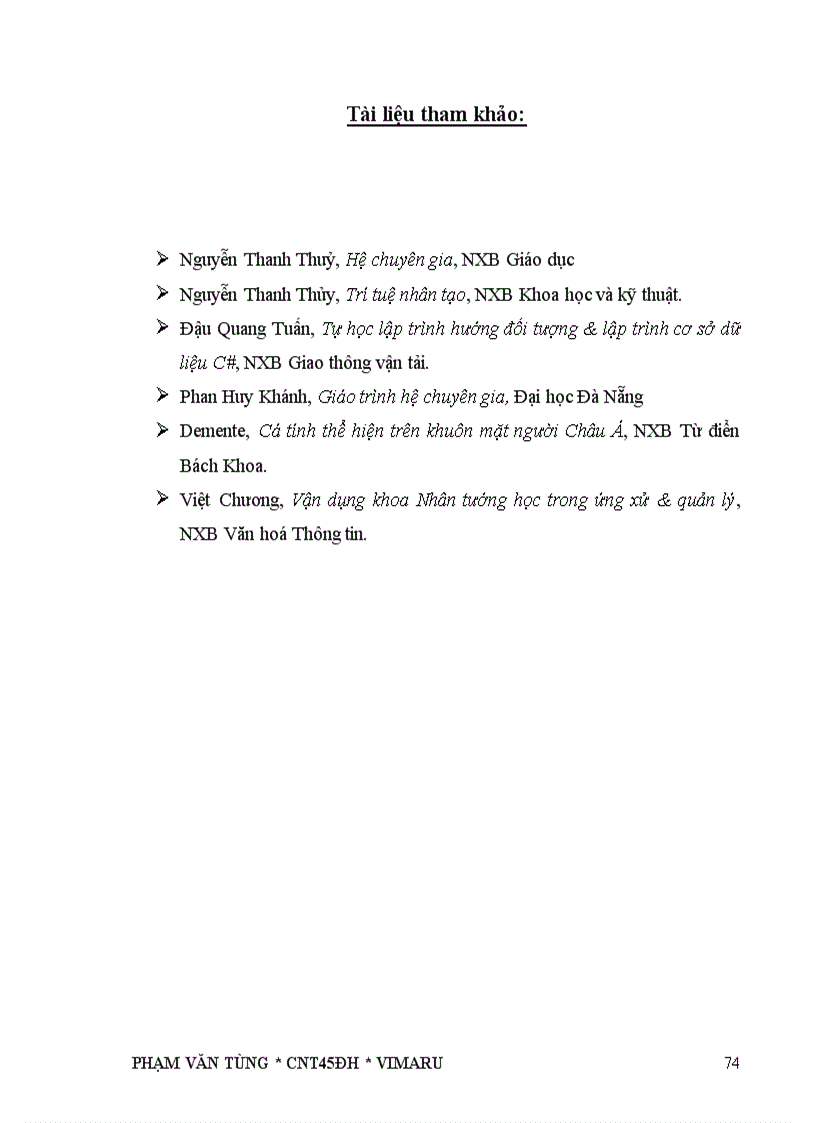 image for page Áp dụng mô hình hệ chuyên gia xây dựng chương trình đoán nhận tính cách người qua đặc tả khuôn mặt