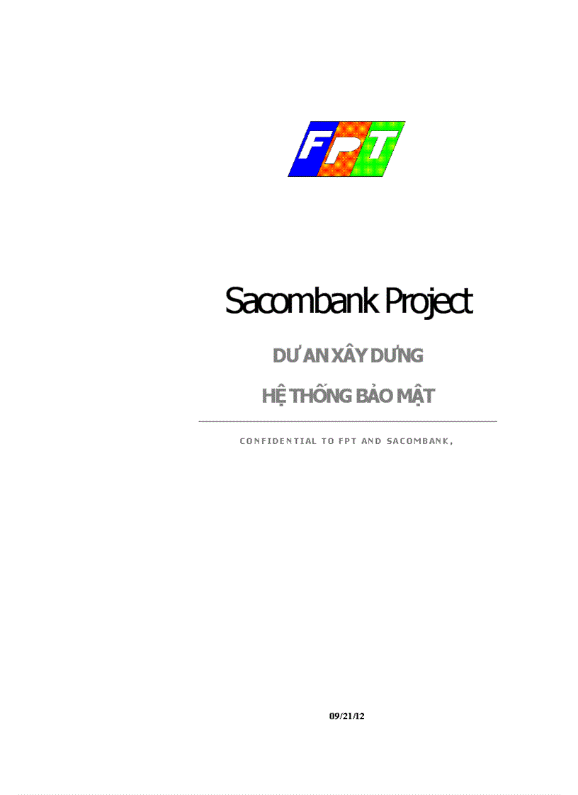 Sacombank Project Dự án xây dựng hệ thống bảo mật