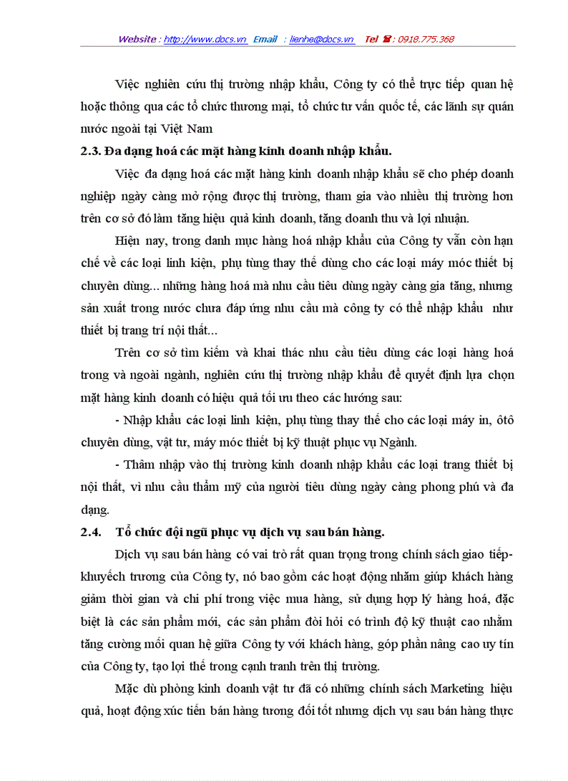 image for page Một số giải pháp nhằm nâng cao hiệu quả kinh doanh trong hoạt động nhập khẩu tại Công ty Vật tư kỹ thuật Ngân hàng