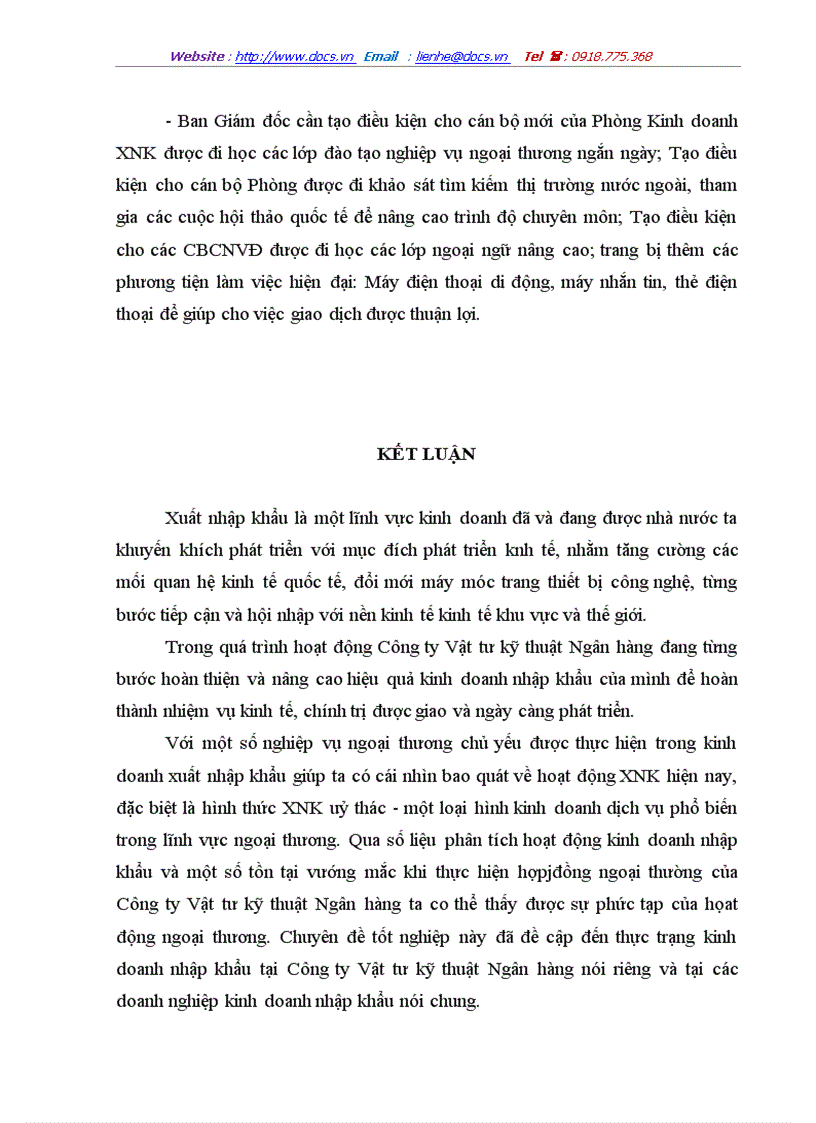image for page Một số giải pháp nhằm nâng cao hiệu quả kinh doanh trong hoạt động nhập khẩu tại Công ty Vật tư kỹ thuật Ngân hàng