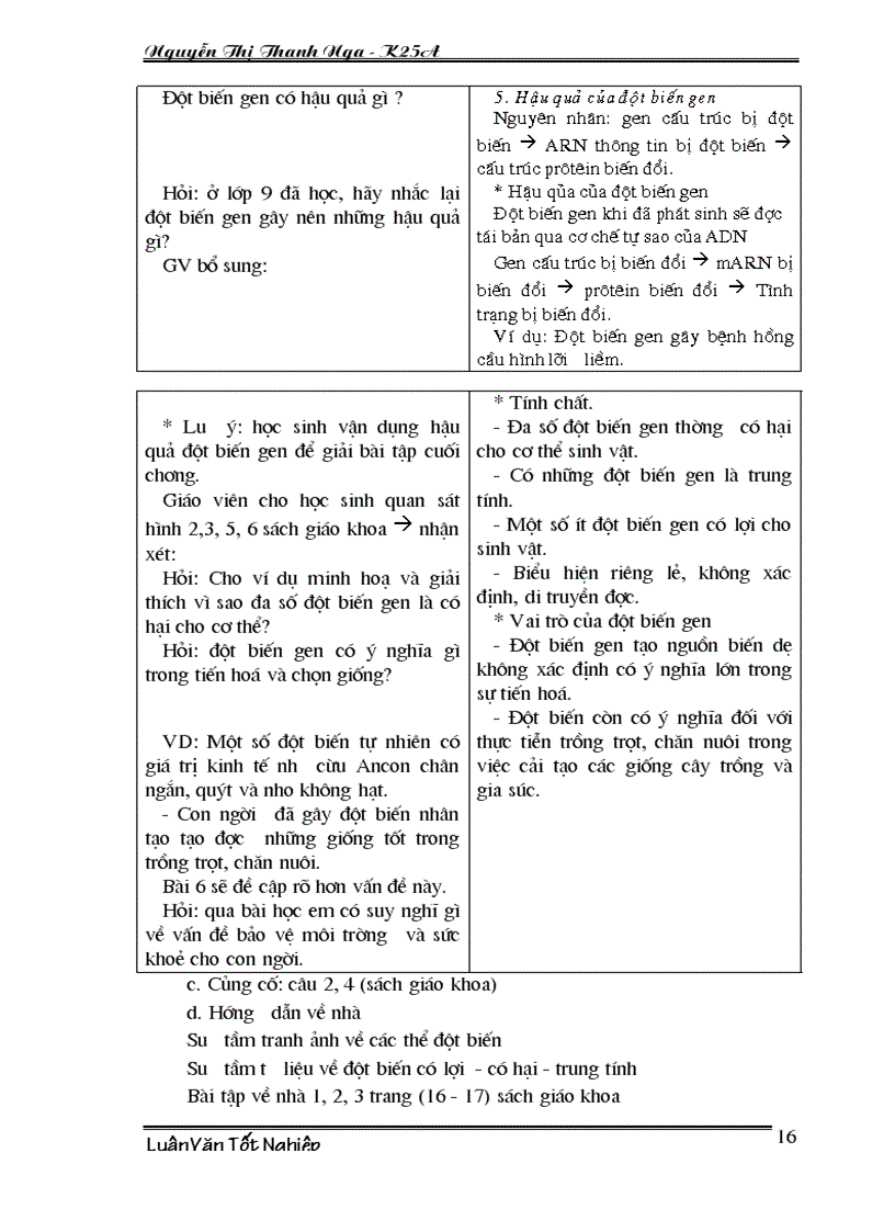 image for page Phân tích nội dung xây dựng bài giảng theo hướng lấy trò làm trung tâm nhằm nâng cao chất lượng bài giảng chương III Biến dị