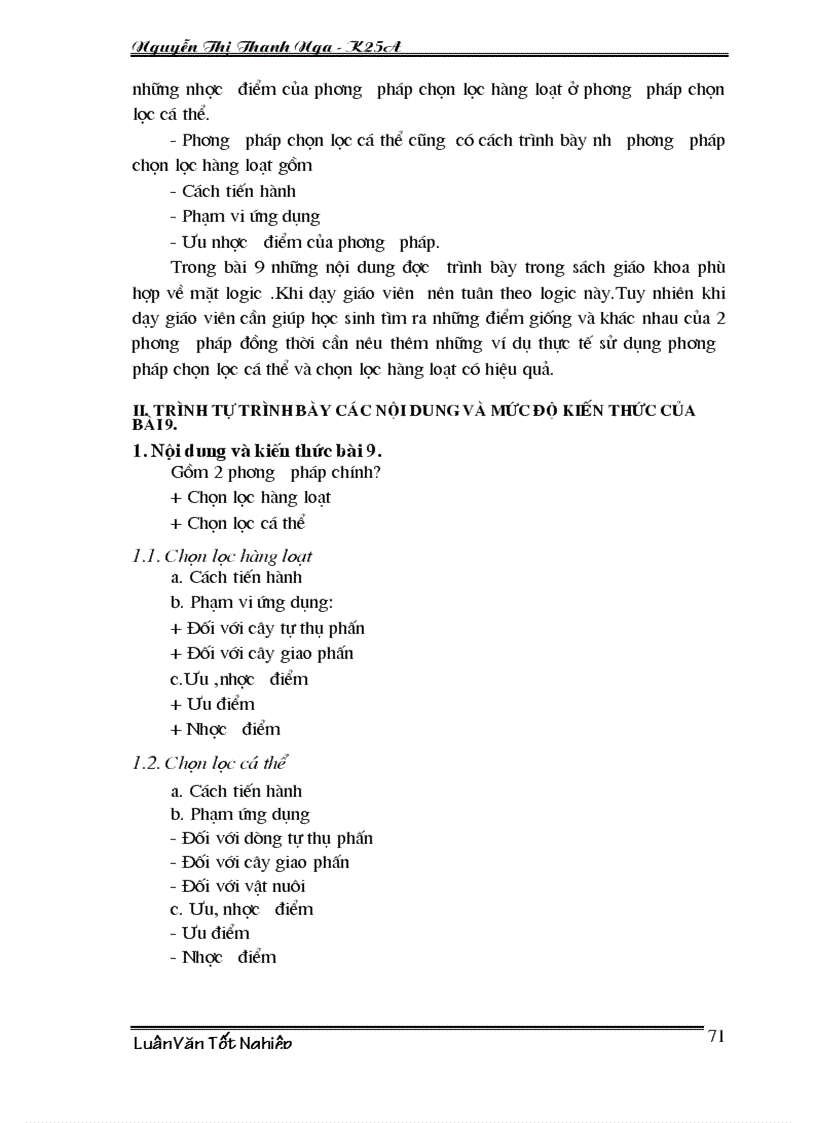 image for page Phân tích nội dung xây dựng bài giảng theo hướng lấy trò làm trung tâm nhằm nâng cao chất lượng bài giảng chương III Biến dị
