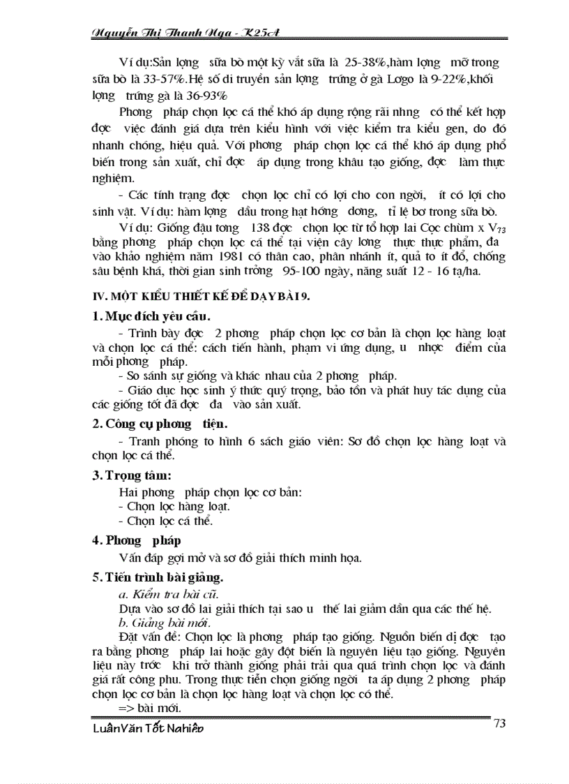 image for page Phân tích nội dung xây dựng bài giảng theo hướng lấy trò làm trung tâm nhằm nâng cao chất lượng bài giảng chương III Biến dị