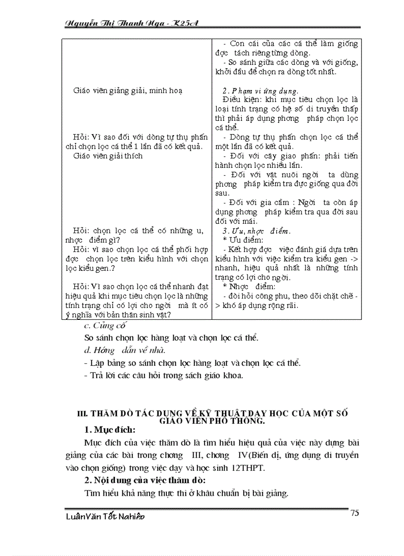 image for page Phân tích nội dung xây dựng bài giảng theo hướng lấy trò làm trung tâm nhằm nâng cao chất lượng bài giảng chương III Biến dị