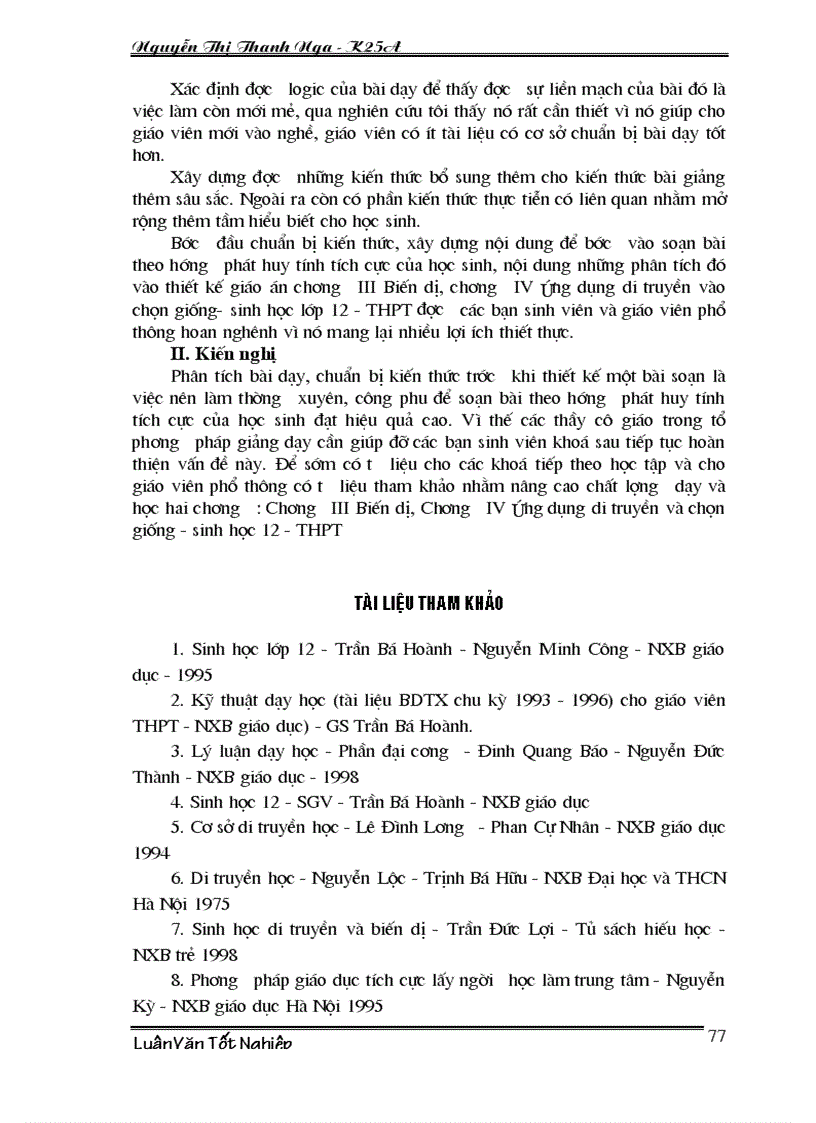 image for page Phân tích nội dung xây dựng bài giảng theo hướng lấy trò làm trung tâm nhằm nâng cao chất lượng bài giảng chương III Biến dị