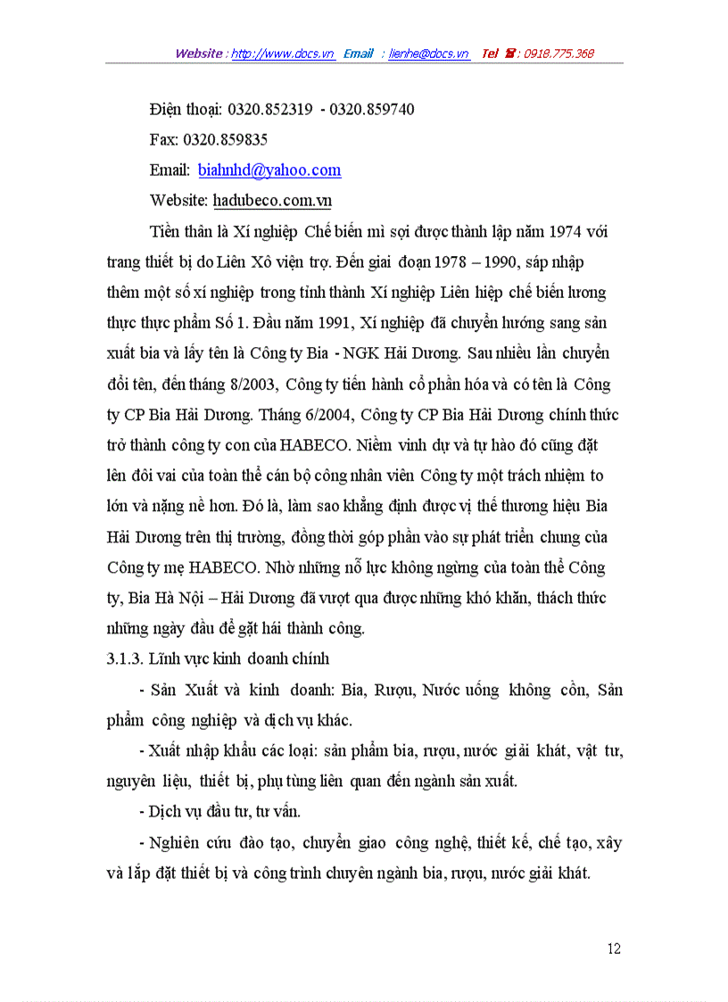 image for page Phương pháp nghiên cứu và các kết quả phân tích tình hình hoạt động của công ty cổ phần bia Hà Nội Hải Dương