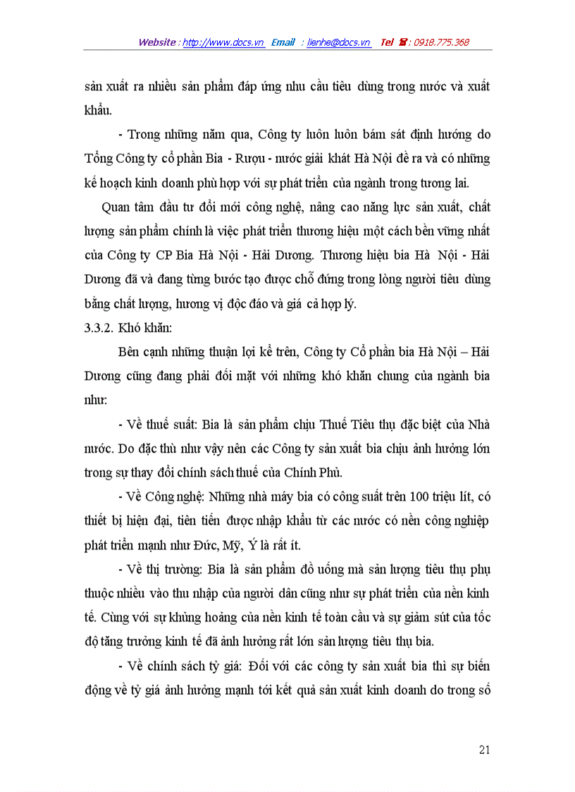 image for page Phương pháp nghiên cứu và các kết quả phân tích tình hình hoạt động của công ty cổ phần bia Hà Nội Hải Dương