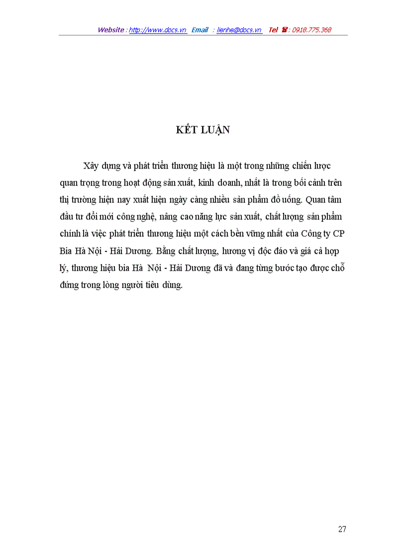 image for page Phương pháp nghiên cứu và các kết quả phân tích tình hình hoạt động của công ty cổ phần bia Hà Nội Hải Dương