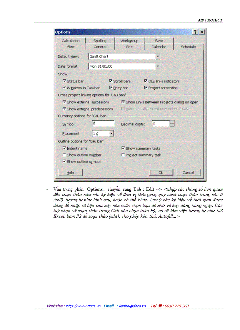 image for page Microsoft project