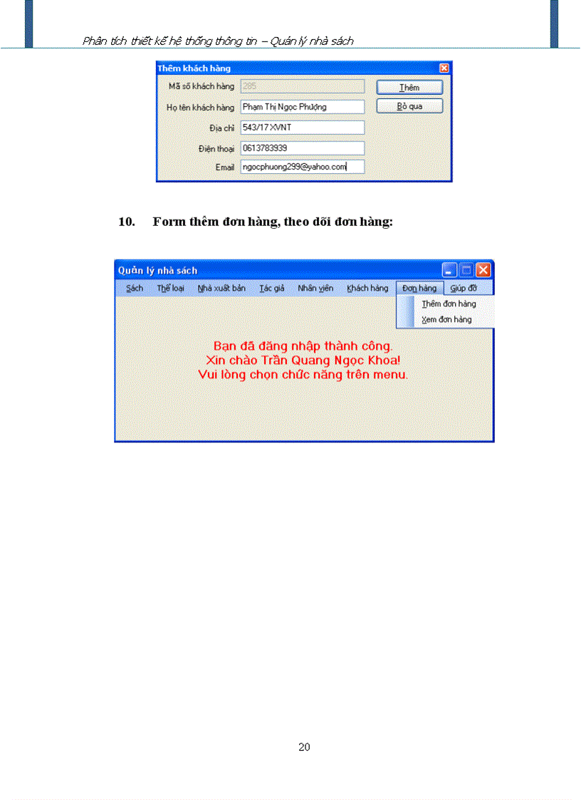 image for page Phân tích thiết kế hệ thống thông tin quản lý nhà sách
