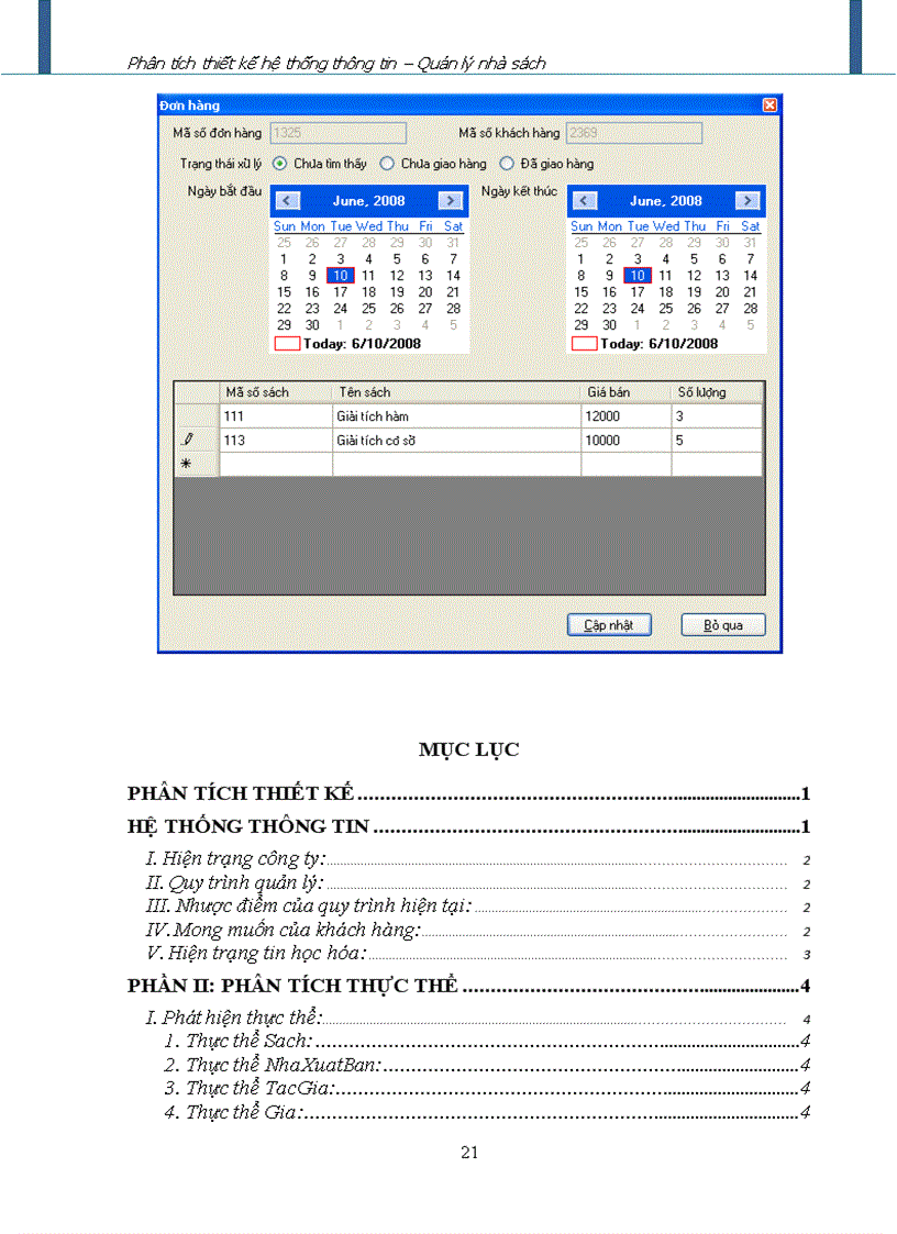 image for page Phân tích thiết kế hệ thống thông tin quản lý nhà sách
