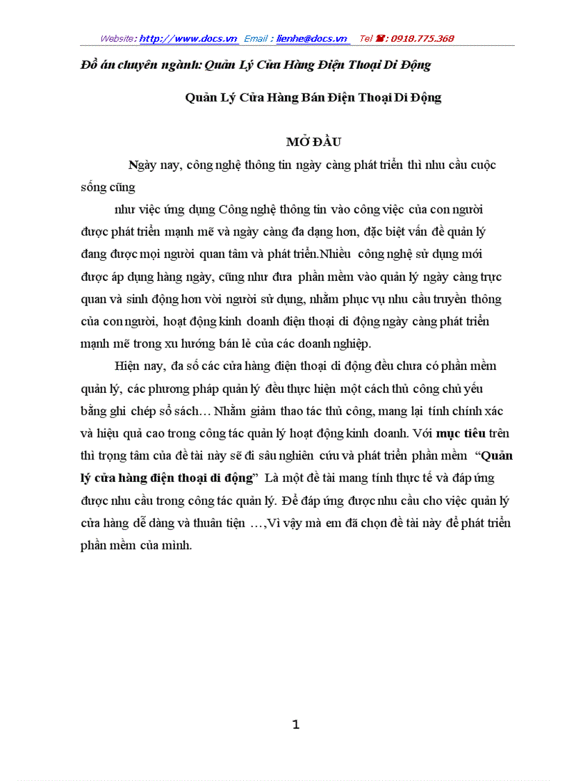 image for page Quản Lý Cửa Hàng Bán Điện Thoại Di Động