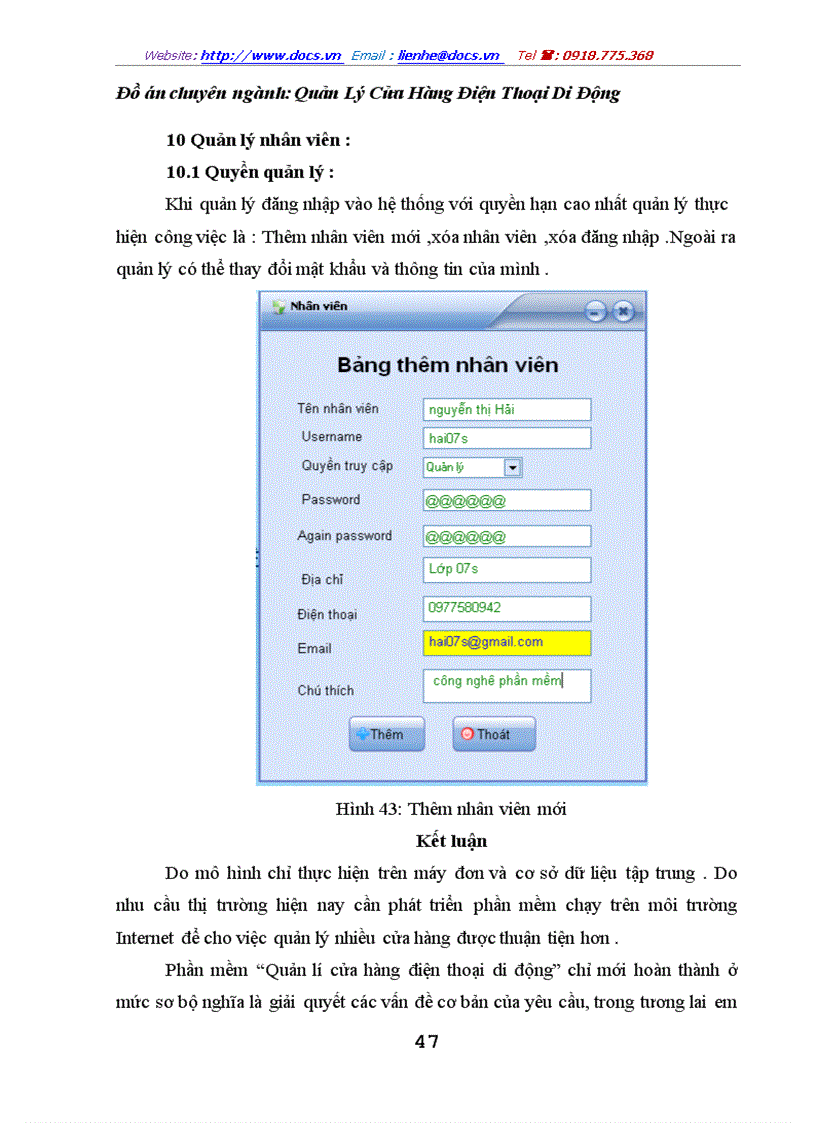 image for page Quản Lý Cửa Hàng Bán Điện Thoại Di Động