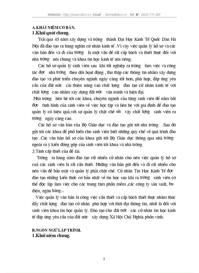 image for page Xây dựng hệ thống thông tin quản lý các văn bản đến và đi của khoa tin học kinh tế