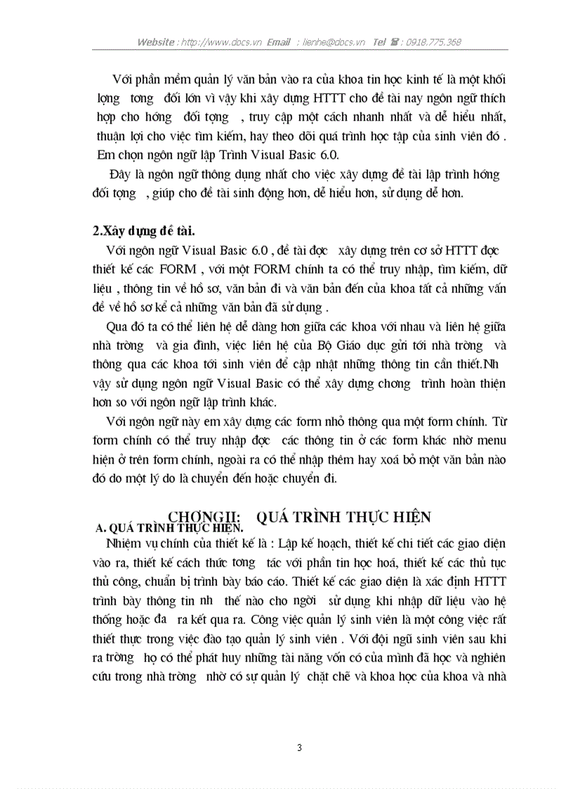 image for page Xây dựng hệ thống thông tin quản lý các văn bản đến và đi của khoa tin học kinh tế