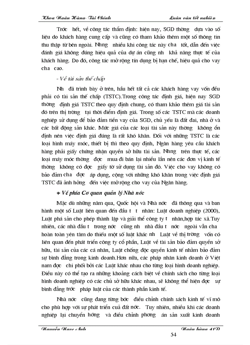 image for page Giải pháp nâng cao chất lượng tín dụng đối với kinh tế ngoài quốc doanh tại SGDI NHĐT PTVN