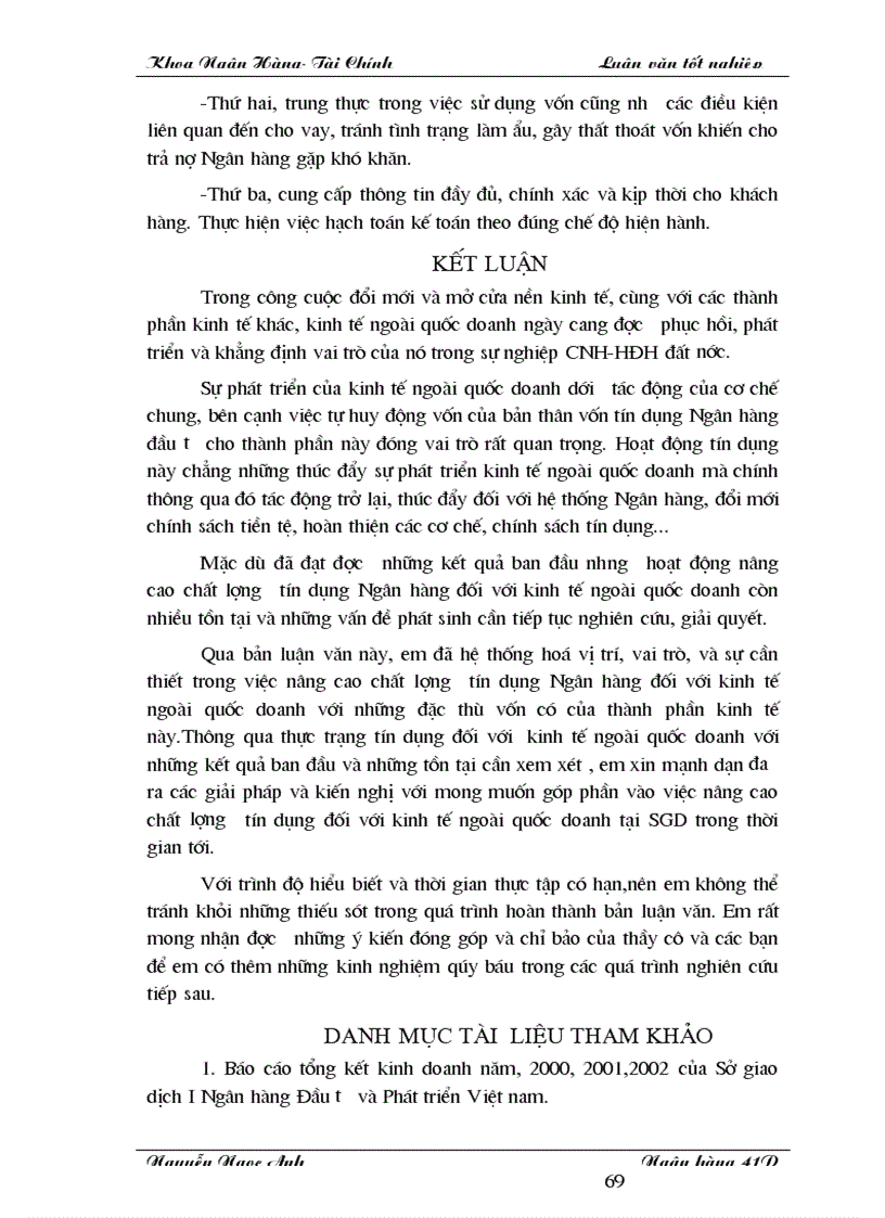 image for page Giải pháp nâng cao chất lượng tín dụng đối với kinh tế ngoài quốc doanh tại SGDI NHĐT PTVN