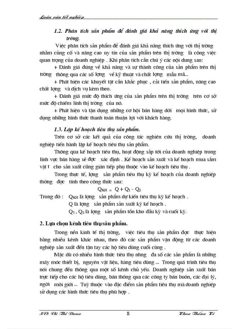 image for page Vận dụng một số phương pháp thống kê phân tích tình hình tiêu thụ sản phẩm của công ty xi măng Hoà Bình giai đoạn 1997 2001 và dự đoán năm 2002