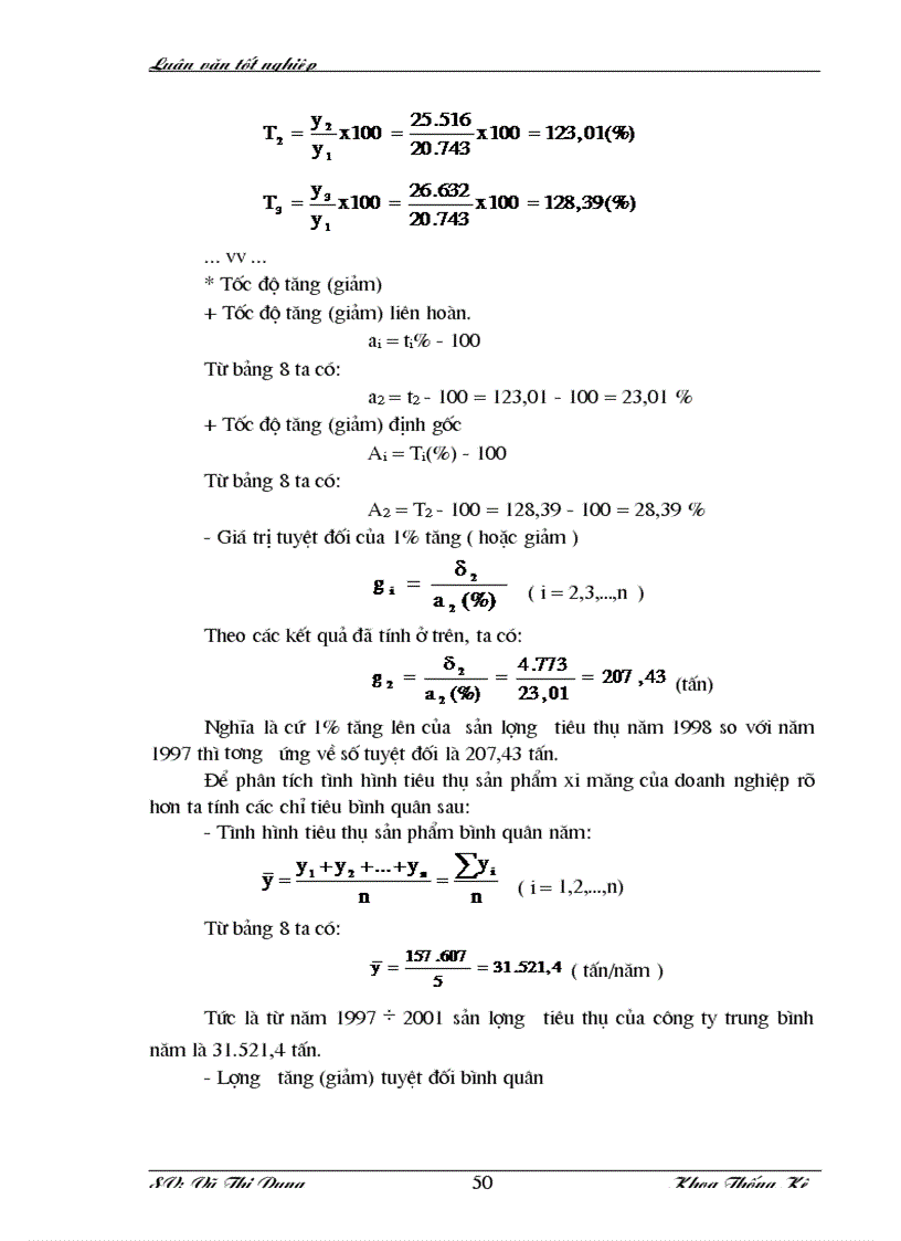 image for page Vận dụng một số phương pháp thống kê phân tích tình hình tiêu thụ sản phẩm của công ty xi măng Hoà Bình giai đoạn 1997 2001 và dự đoán năm 2002