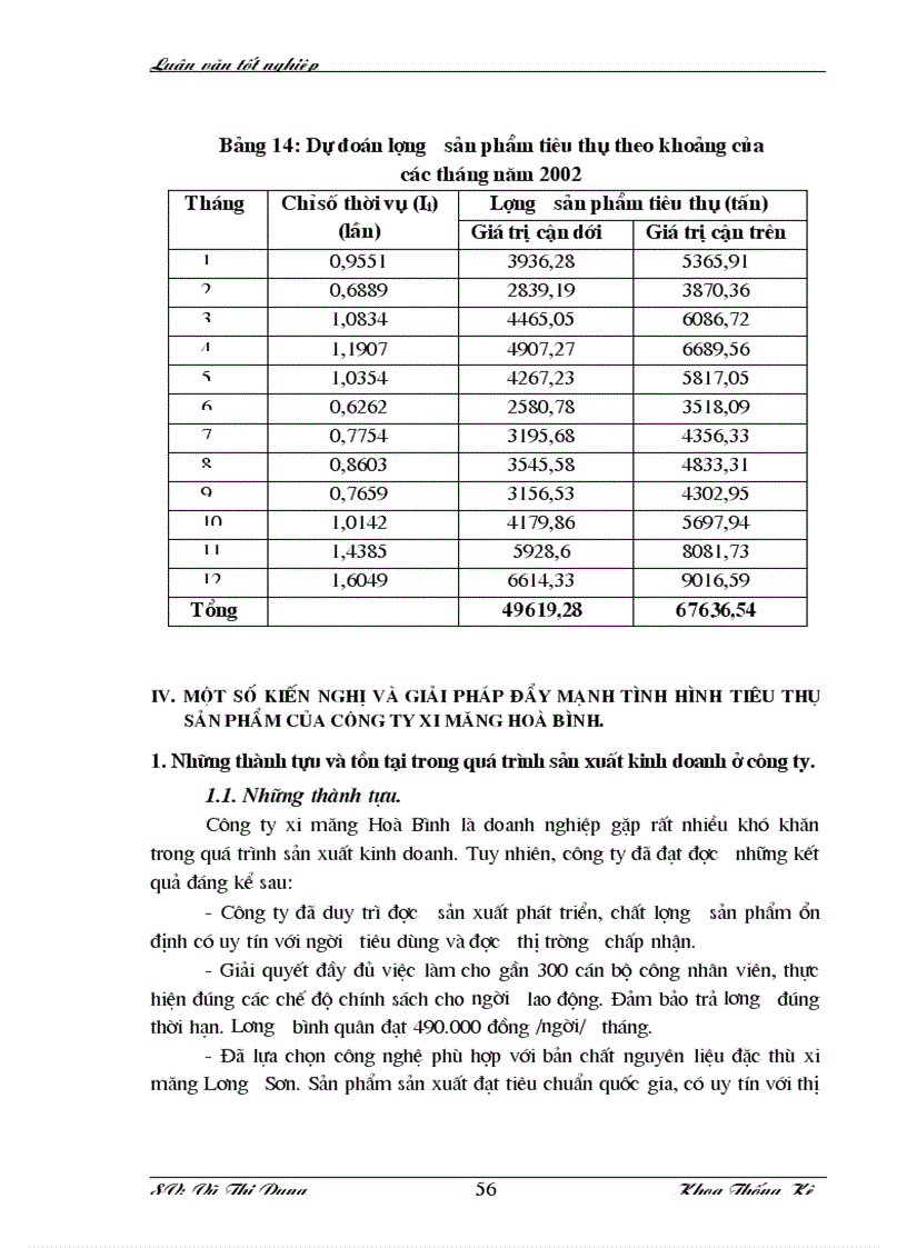 image for page Vận dụng một số phương pháp thống kê phân tích tình hình tiêu thụ sản phẩm của công ty xi măng Hoà Bình giai đoạn 1997 2001 và dự đoán năm 2002