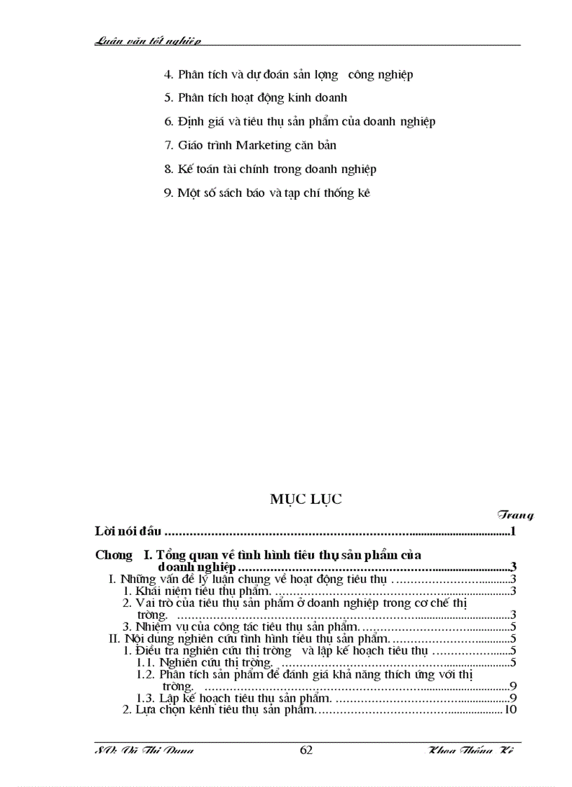 image for page Vận dụng một số phương pháp thống kê phân tích tình hình tiêu thụ sản phẩm của công ty xi măng Hoà Bình giai đoạn 1997 2001 và dự đoán năm 2002