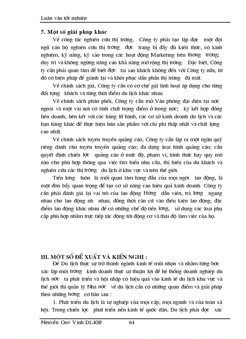 image for page Phương hướng và những giải pháp chủ yếu nhằm hoàn thiện công tác tổ chức lực lượng lao động Hướng dẫn viên du lịch
