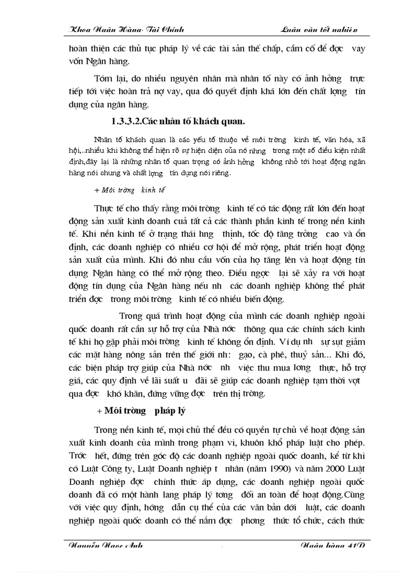 image for page Hoạt động tín dụng và chất lượngđối với kinh tế ngoài quốc doanh tại sở giao dịch I ngân hàng Đầu tư phát triển Việt Nam