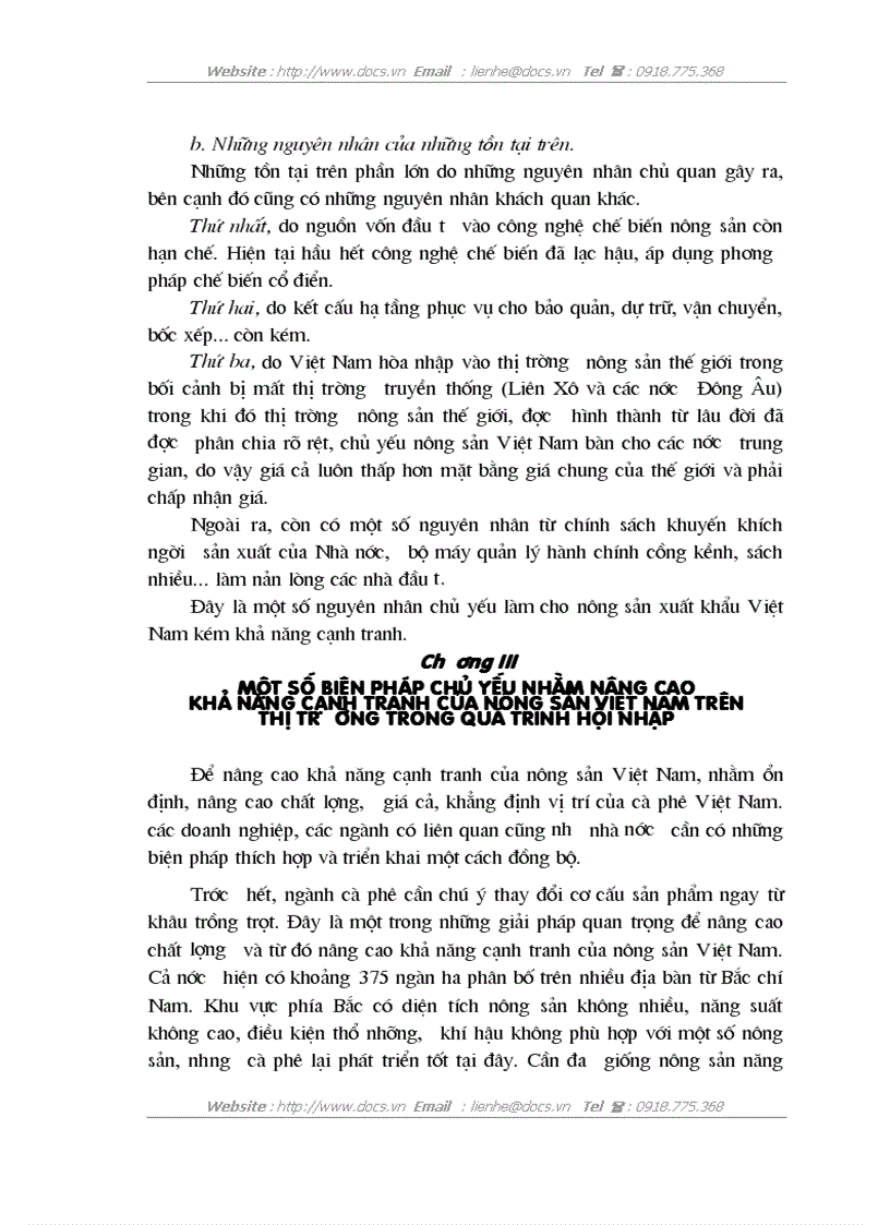 image for page Thực trạng cạnh tranh của hàng nông sản việt nam trên thị trường