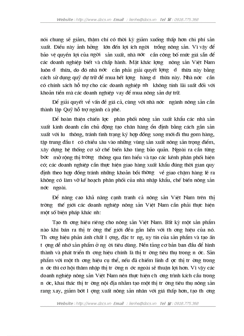 image for page Thực trạng cạnh tranh của hàng nông sản việt nam trên thị trường