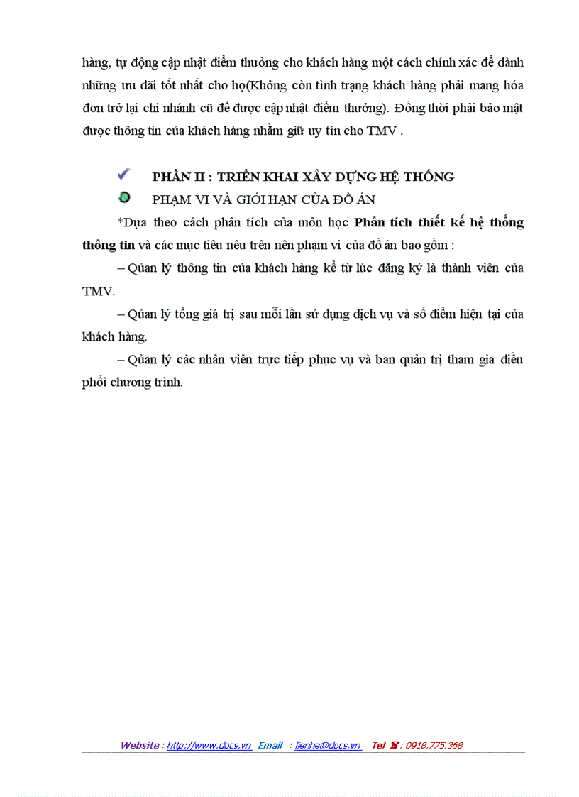 image for page Phân tích và thiết kế hệ thống quản lý khách hàng thân thiết của thẩm mỹ viện