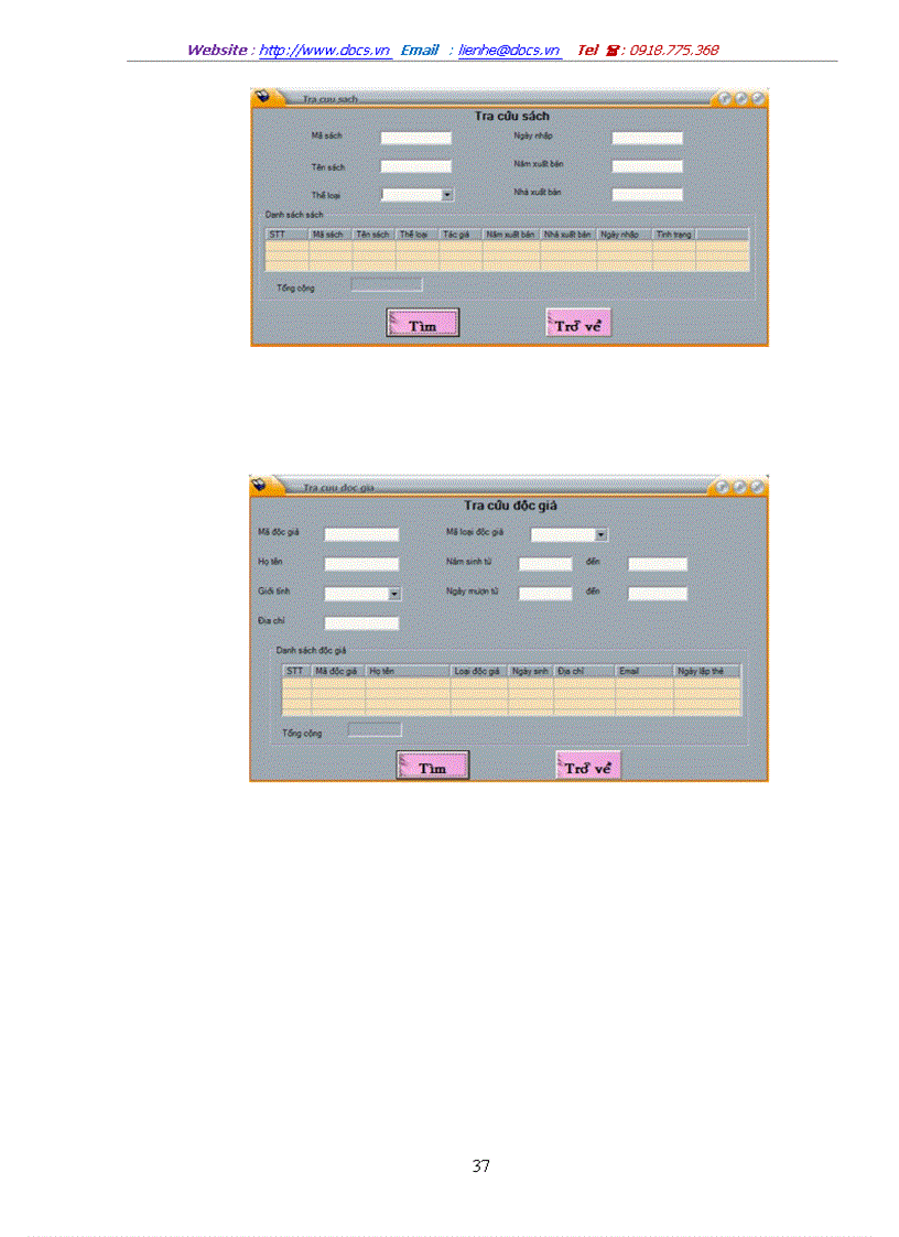 image for page Phân tích thiết kế phần mềm quản lý thư viện