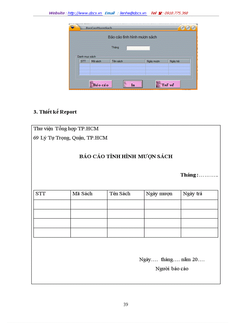 image for page Phân tích thiết kế phần mềm quản lý thư viện