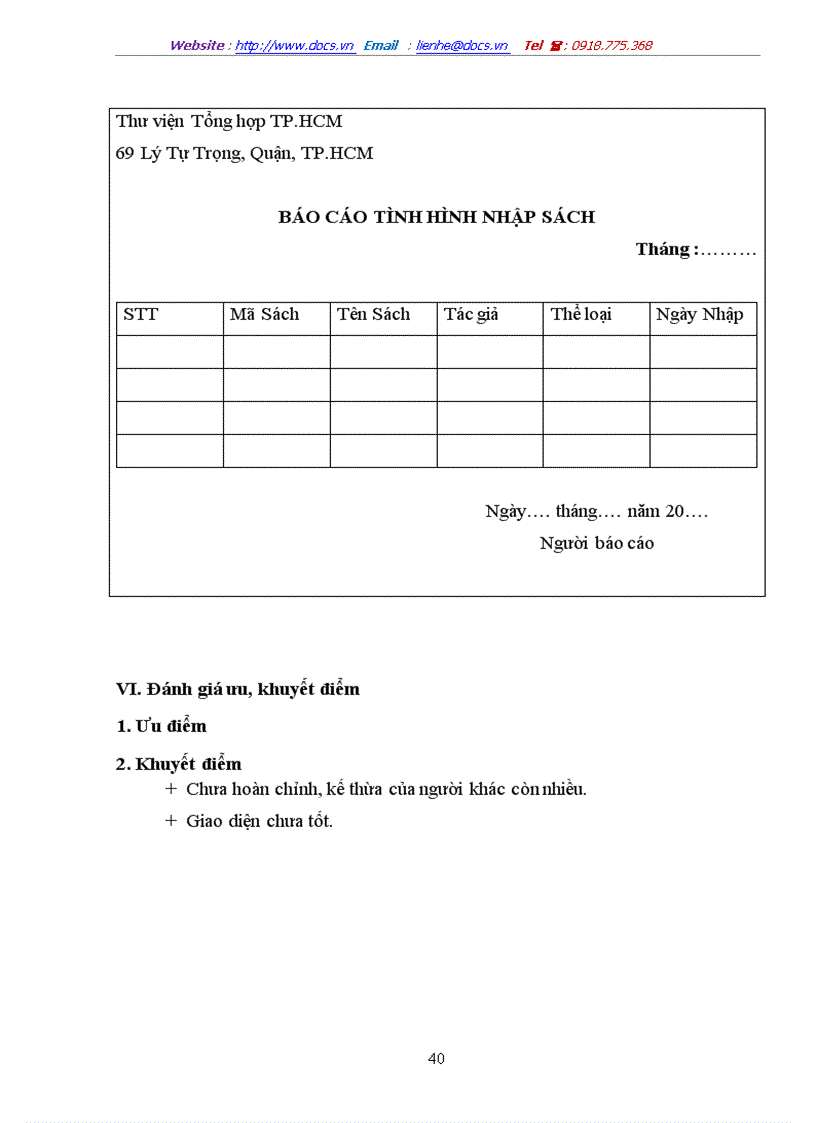 image for page Phân tích thiết kế phần mềm quản lý thư viện