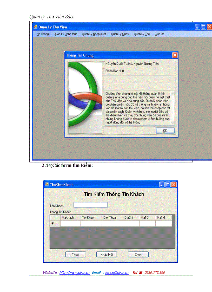 image for page Quản lý thư viện sách