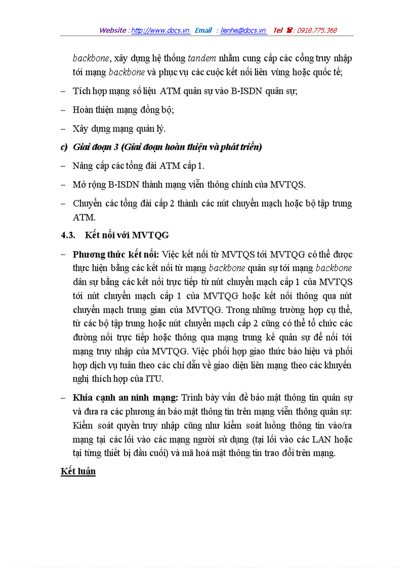 image for page Nghiên cứu tiếp thu công nghệ tiên tiến để thiết lập và tổ chức khai thác thử nghiệm mạng thông tin số liên kết đa dịch vụ băng rộng b isdn