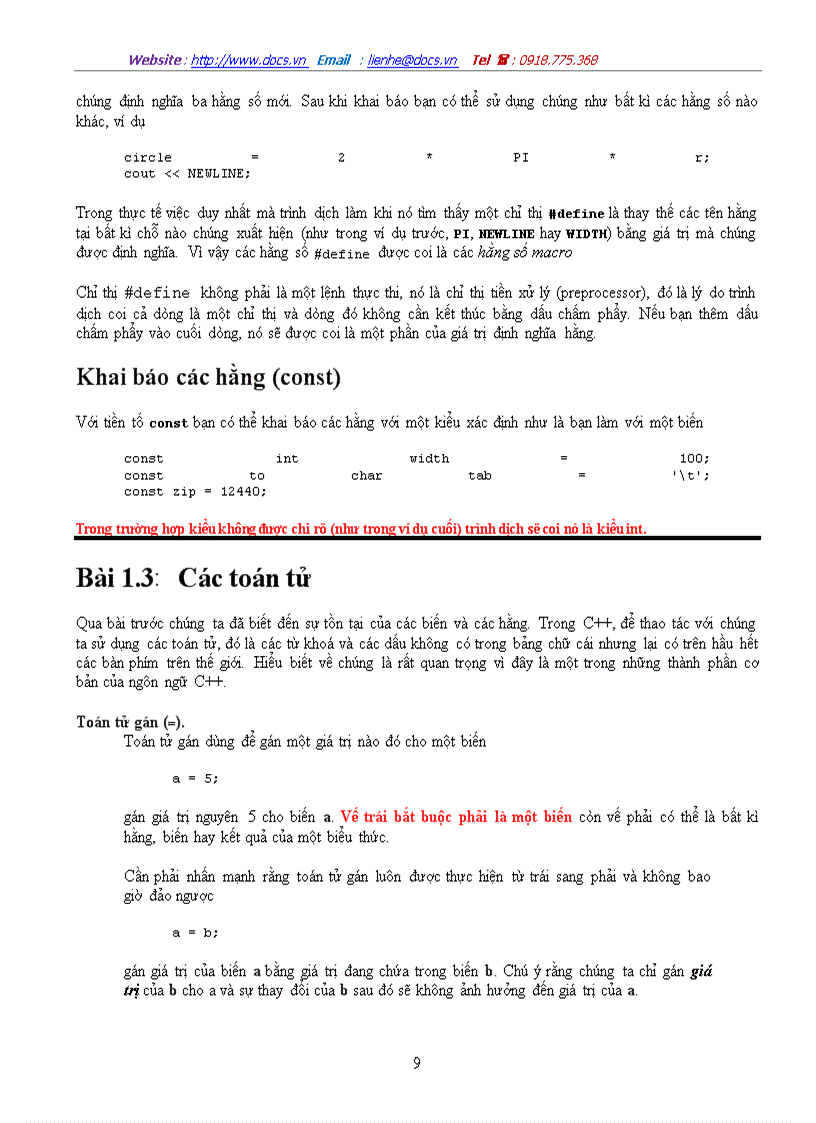 image for page Cấu trúc của một chương trình C