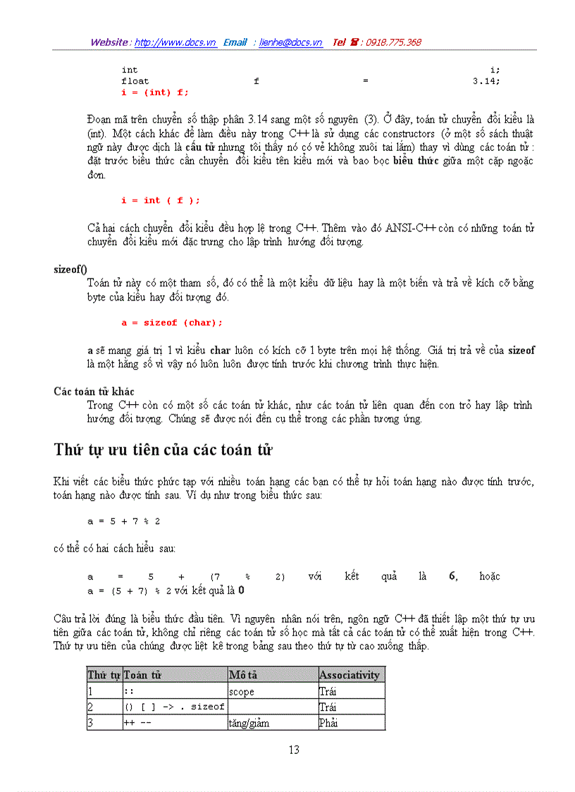 image for page Cấu trúc của một chương trình C