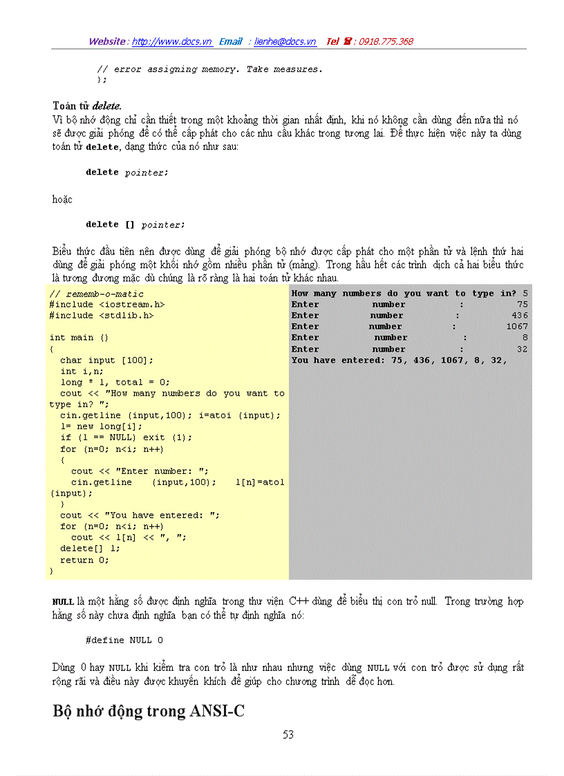 image for page Cấu trúc của một chương trình C