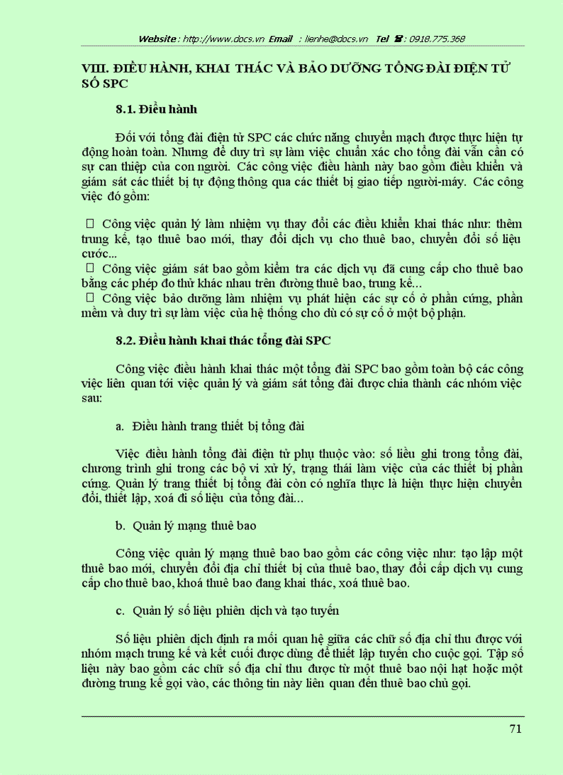 image for page Kỹ thuật chuyển mạch và tổng đài điện tử SPC