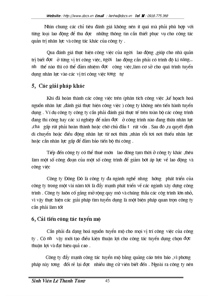 image for page Hoàn thiện công tác tuyển mộ tuyển chọn tại công ty Đông Đô Bộ Quốc phòng