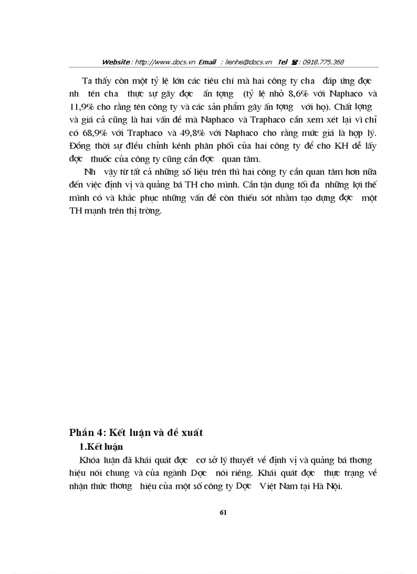 image for page Khảo sát chiến lược định vị và quảng bá thương hiệu của một số doanh nghiệp Dược Việt Nam