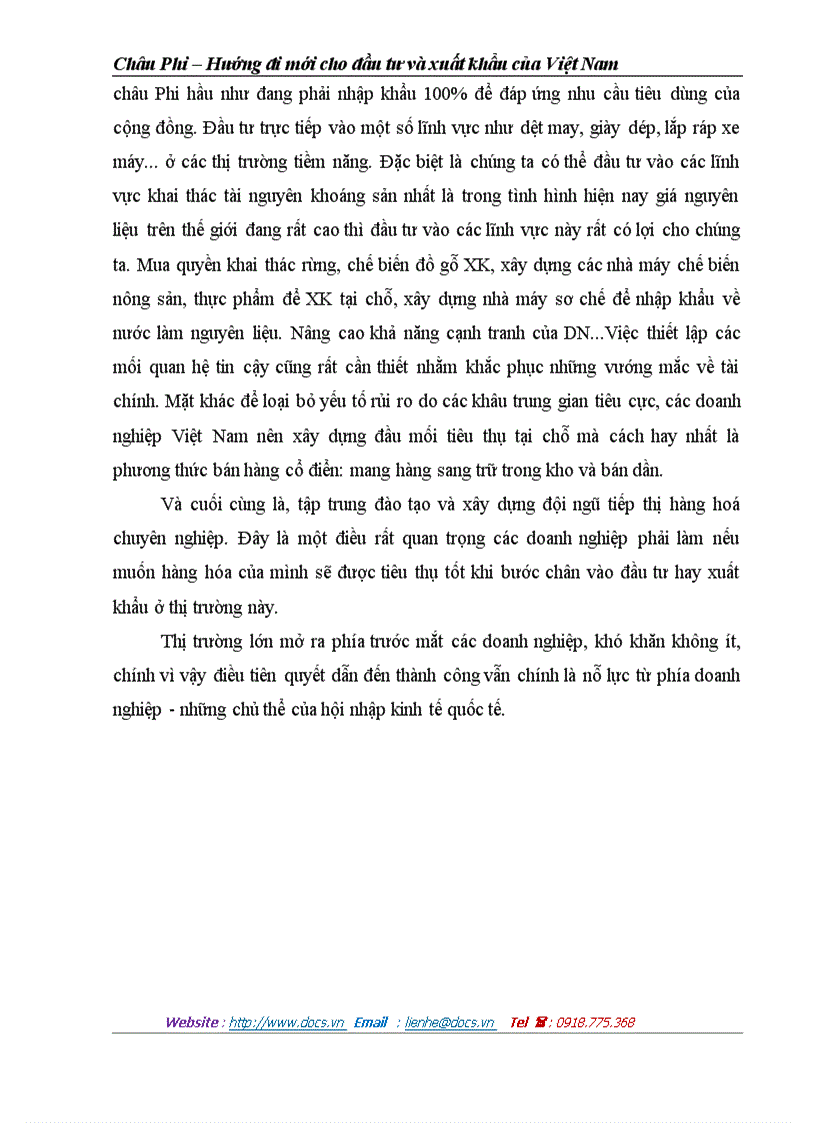 image for page Châu Phi Hướng đi mới cho đầu tư và xuất khẩu của Việt Nam